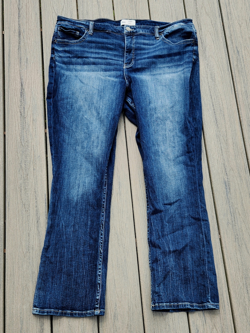 BKE Women's Medium Dark Blue Bootcut Jeans